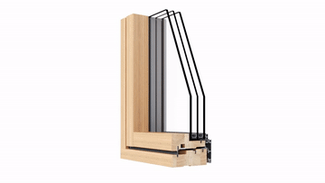 Infissi in legno-alluminio: il calore del legno dentro casa unito alla praticità dell'alluminio esterno. Una serie di modelli moderni e minimali realizzati da OCIM con profili UNIFORM