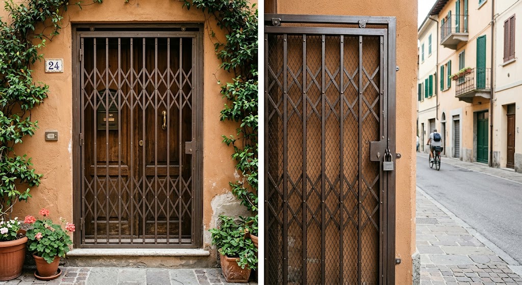 Cancelletti estensibili di sicurezza (in 3 modelli e spessori dei componenti)